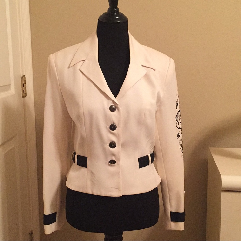 Designer cream jacket